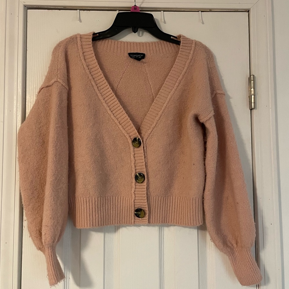 Top shop balloon sleeve cardigan